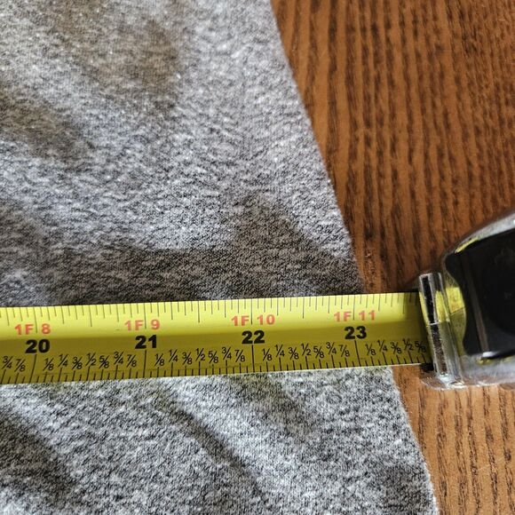 Isabel Maternity Scoop Neck Gray Ruffle SLEEVE Soft Dress XXL - Picture 4 of 7